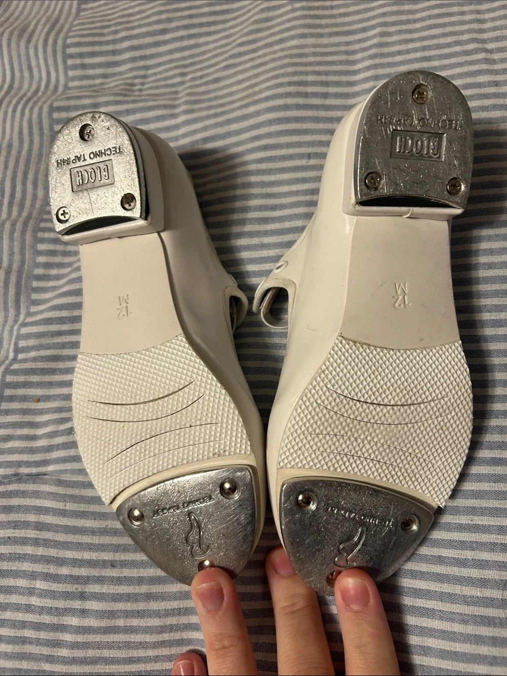 Bloch White Girls Mary Jane Dance Shoes